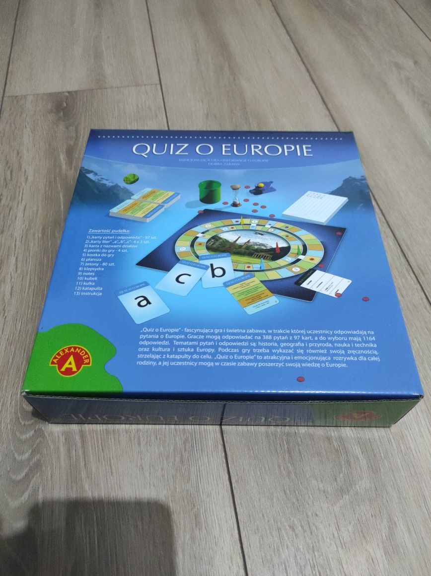 Nowa gra planszowa quiz o Europie