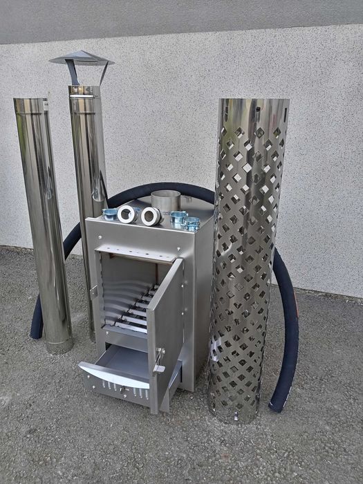 Piec zewnętrzny do balii gorącej Beczki spa jacuzzi ruska bania