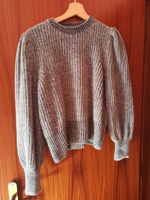 Camisola de malha chenille