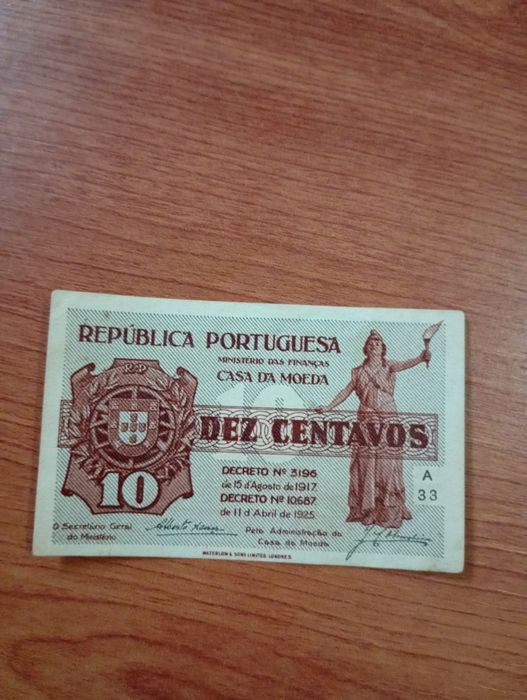 Portugal 10 centavos 1925