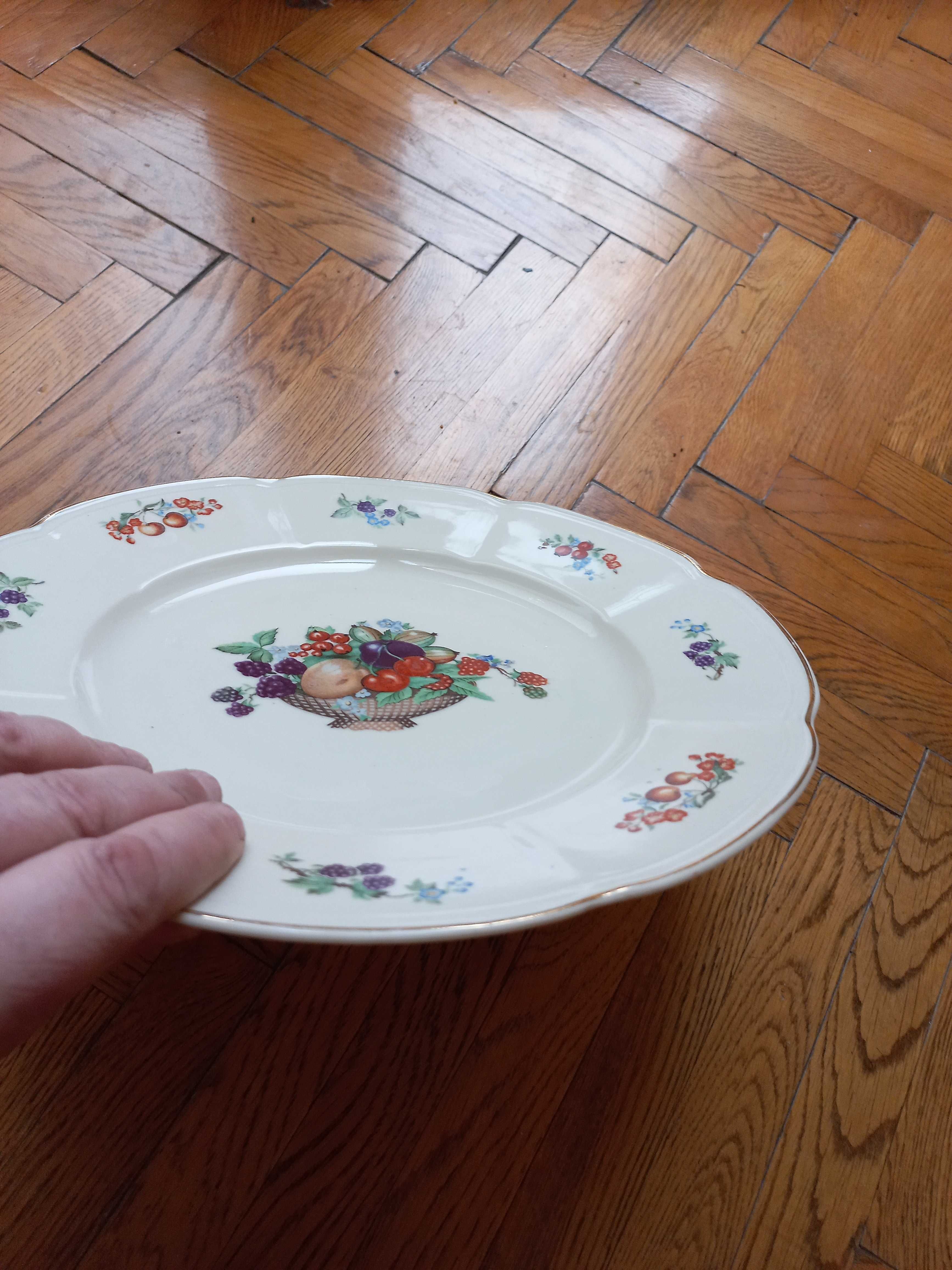 porcelana duży talerz patera chodzież