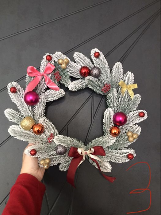 Новорічні віночки ,Різдвяні віночки для свят створені власноруч