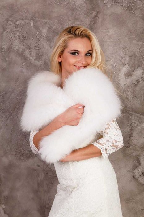 весільні шубки свадебные накидки горжетка белая болеро норка писец