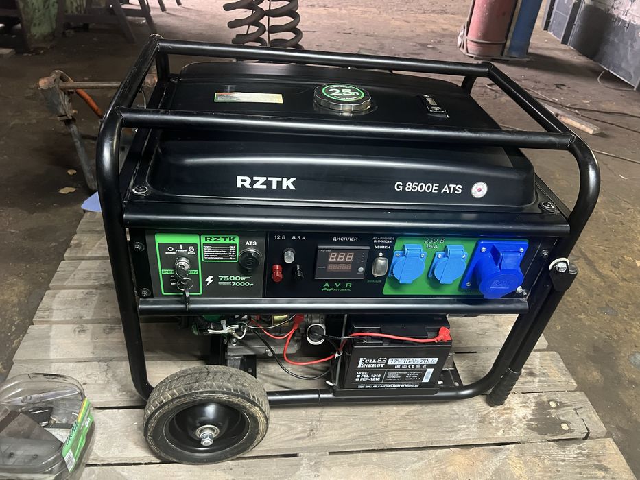 Генератор бензиновий RZTK 8500 автозапуск