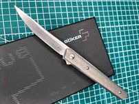 Складний ніж Boker Plus Kwaiken Air Mini Gray Titanium, сталь VG-10
