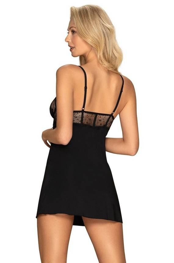 Sharlotte Chemise Koszulka Obsessive czarny S/M