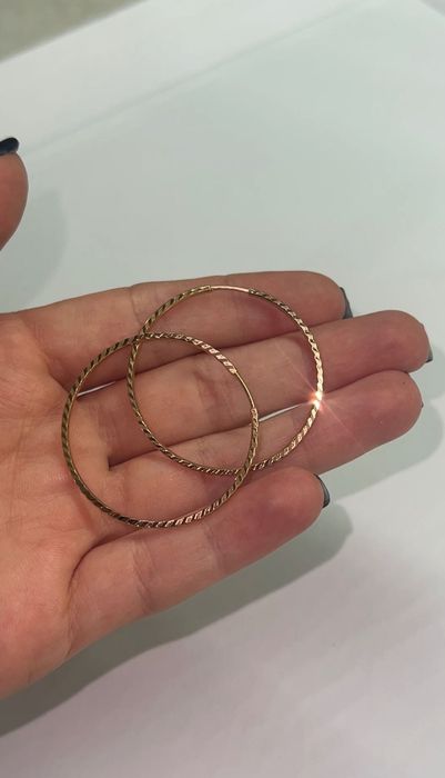 Сережки Конго червоне золото