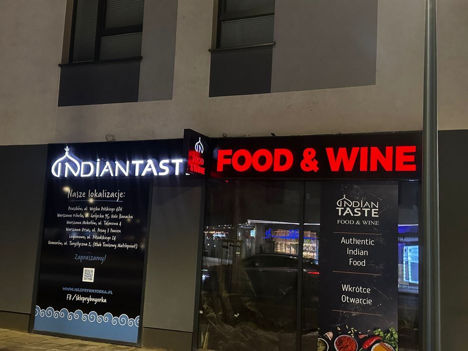 Kaseton led dibond 200x50cm neon świetlny reklama szyld kaseton