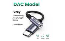 Перехідник Type-C to 3.5mm jack UGREEN AV161 DAC  Space Gray (80154)