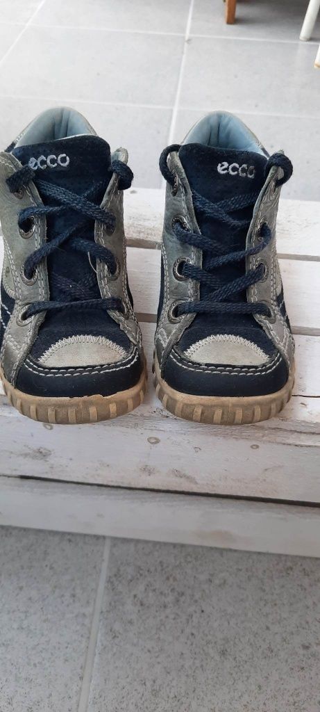 Buty ecco chłopięce 24 sznurowane skórzane