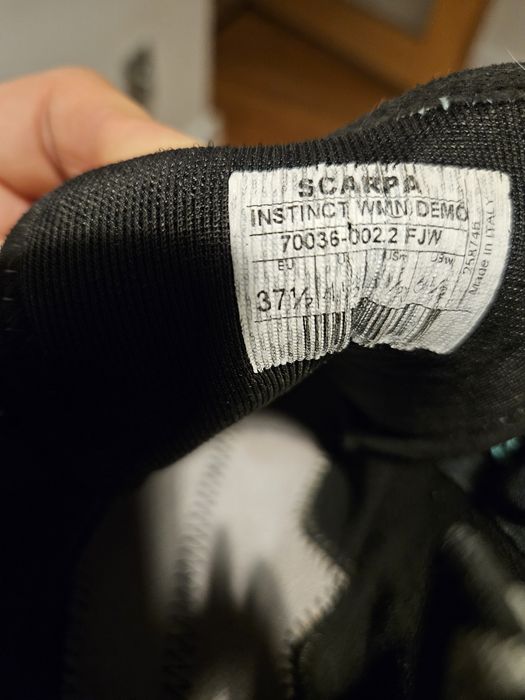 Buty wspinaczkowe damskie SCARPA Instinct VS black/aqua