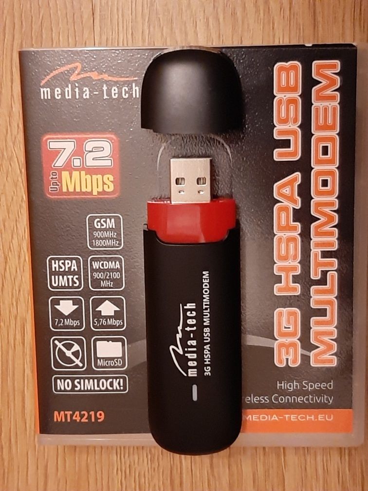 modem USB MediaTech MT4219 3G HSPA z czytnikiem kart micro SD