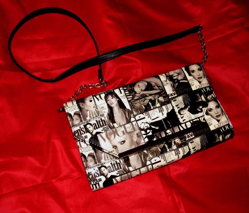 Кошелёк-клатч с изображением знаменитостей с обложек журнала Vogua
