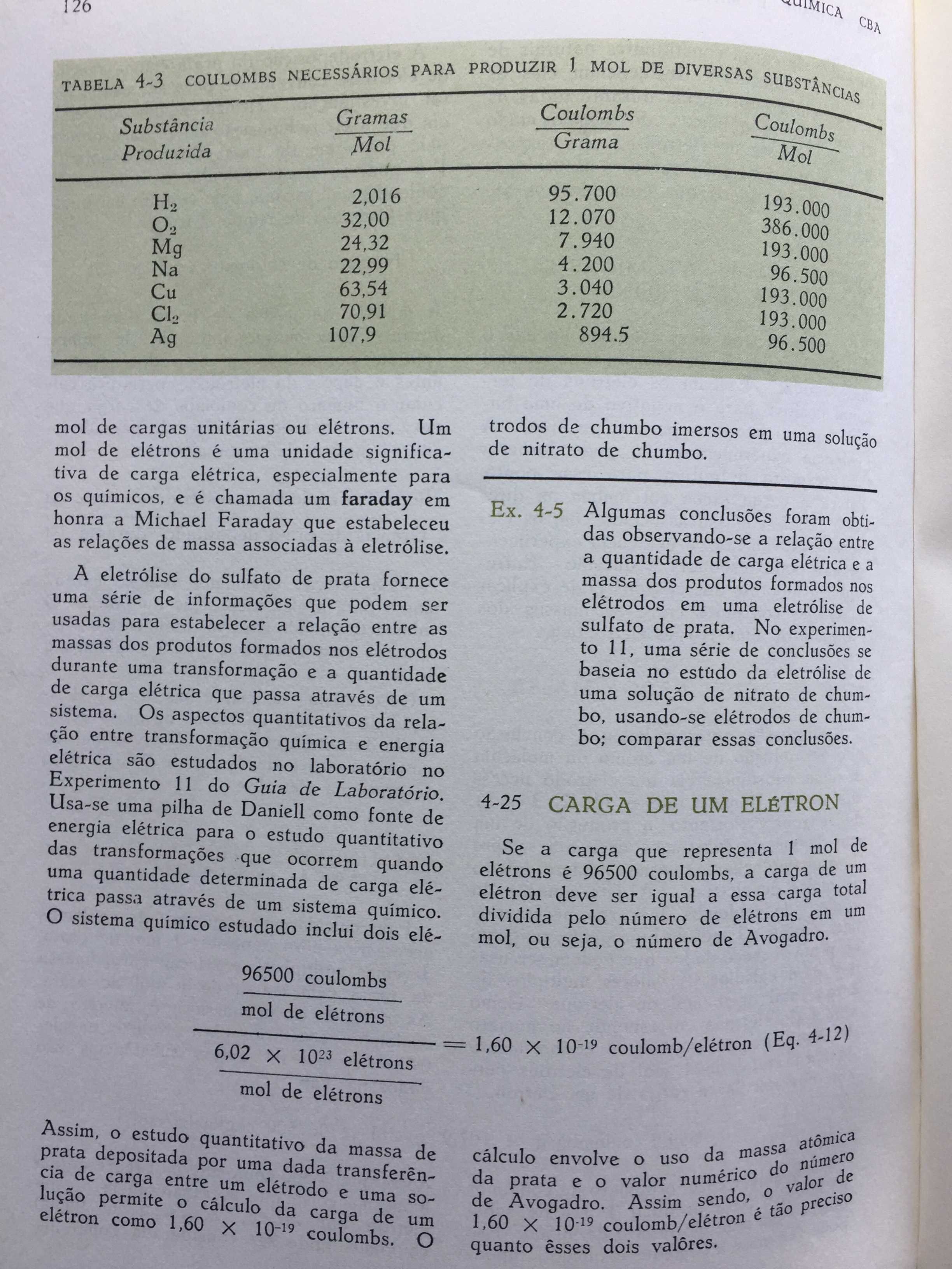 Livro universitário QUIMICA CBA