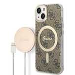 Zestaw Guess GUBPP14SH4EACSW Case+ Charger iPhone 14 / 15 / 13 6,1"