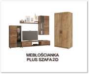 meblościanka SL plus szafa dwudrzwiowa
