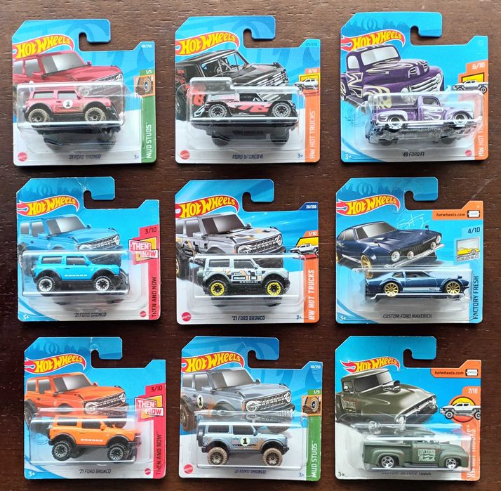 Hot Wheels Novos. Vários, Mainline. Escala 1/64