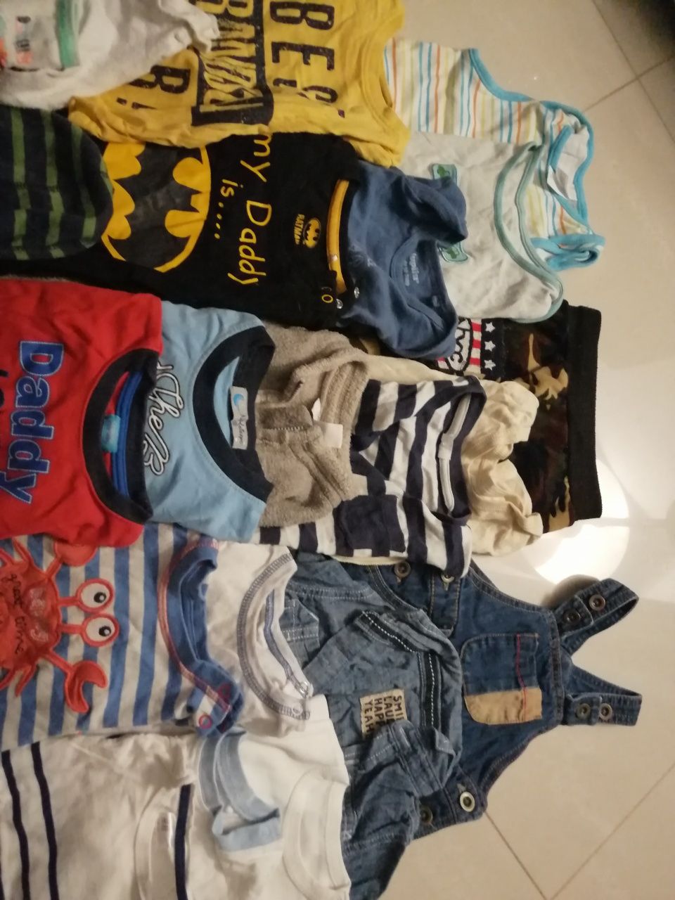 Rzeczy dla chłopca 68, 74, 80, 86, 92 spodnie koszula LATO BATMAN