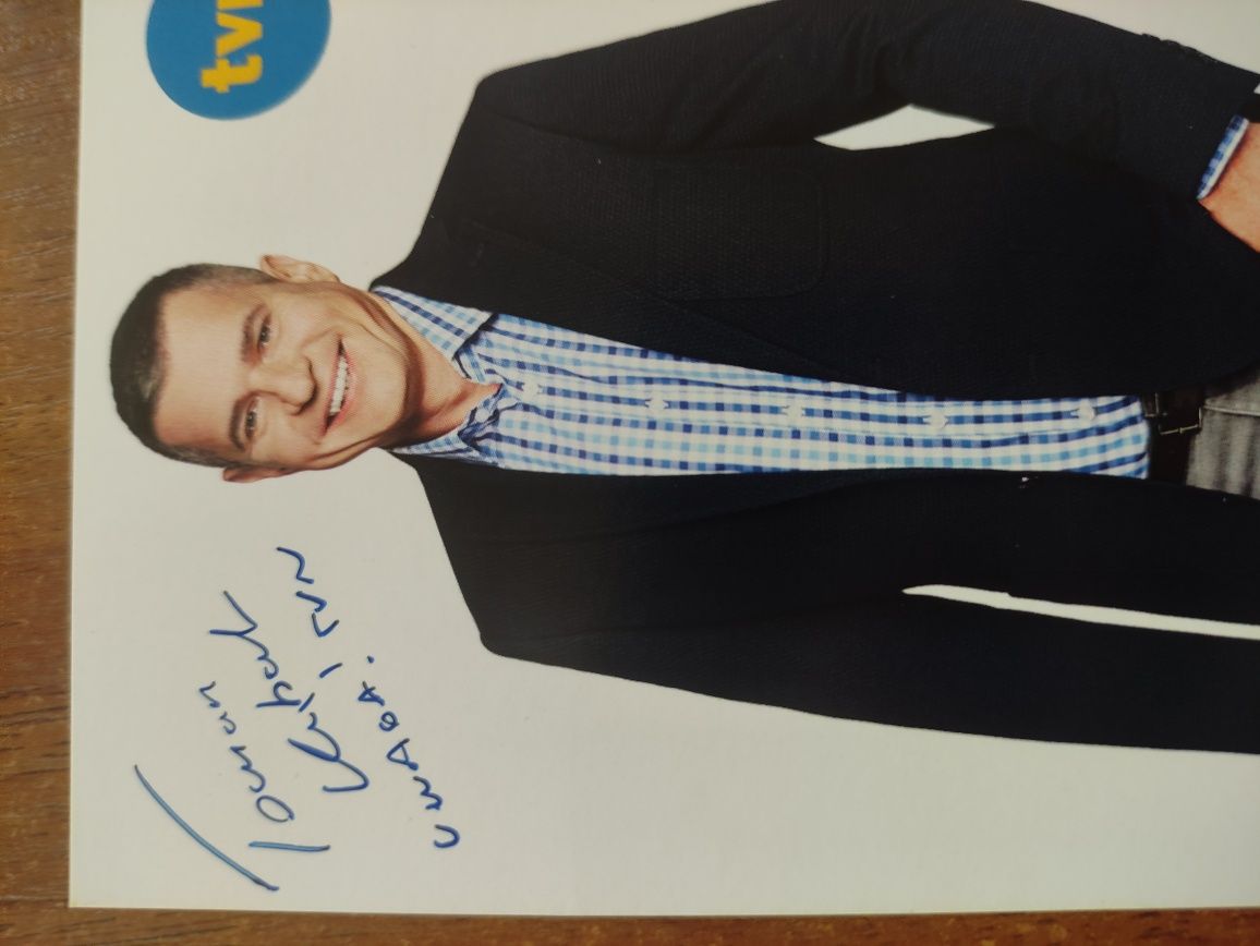 Autograf, podpis - Tomasz Kubat Uwaga! TVN Telewizja Kolekcja PL