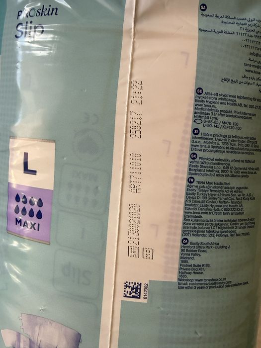 Pieluchomajtki Tena Proskin Slip Maxi L pampersy