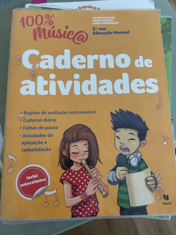 Caderno atividades música 5 ano
