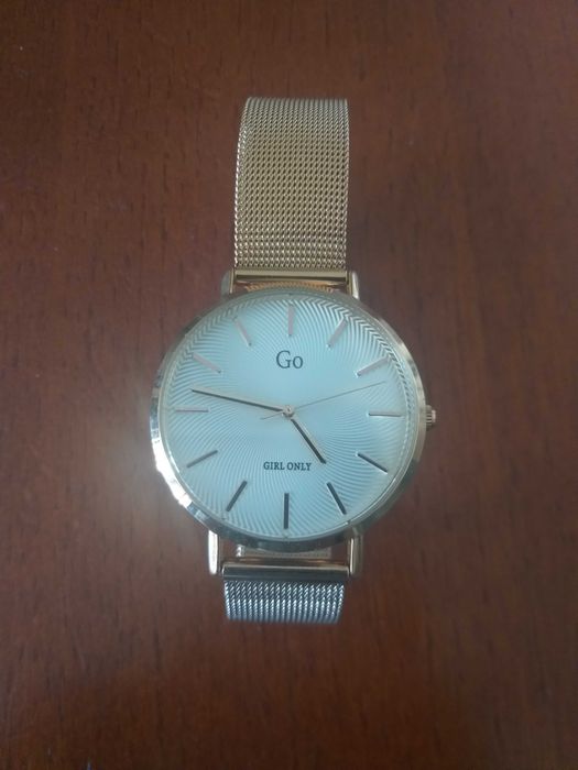 relógio gogirl dourado