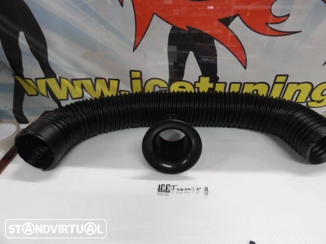 Conduta de ar / portico 65mm regulavel + tubo maleavel 65mm