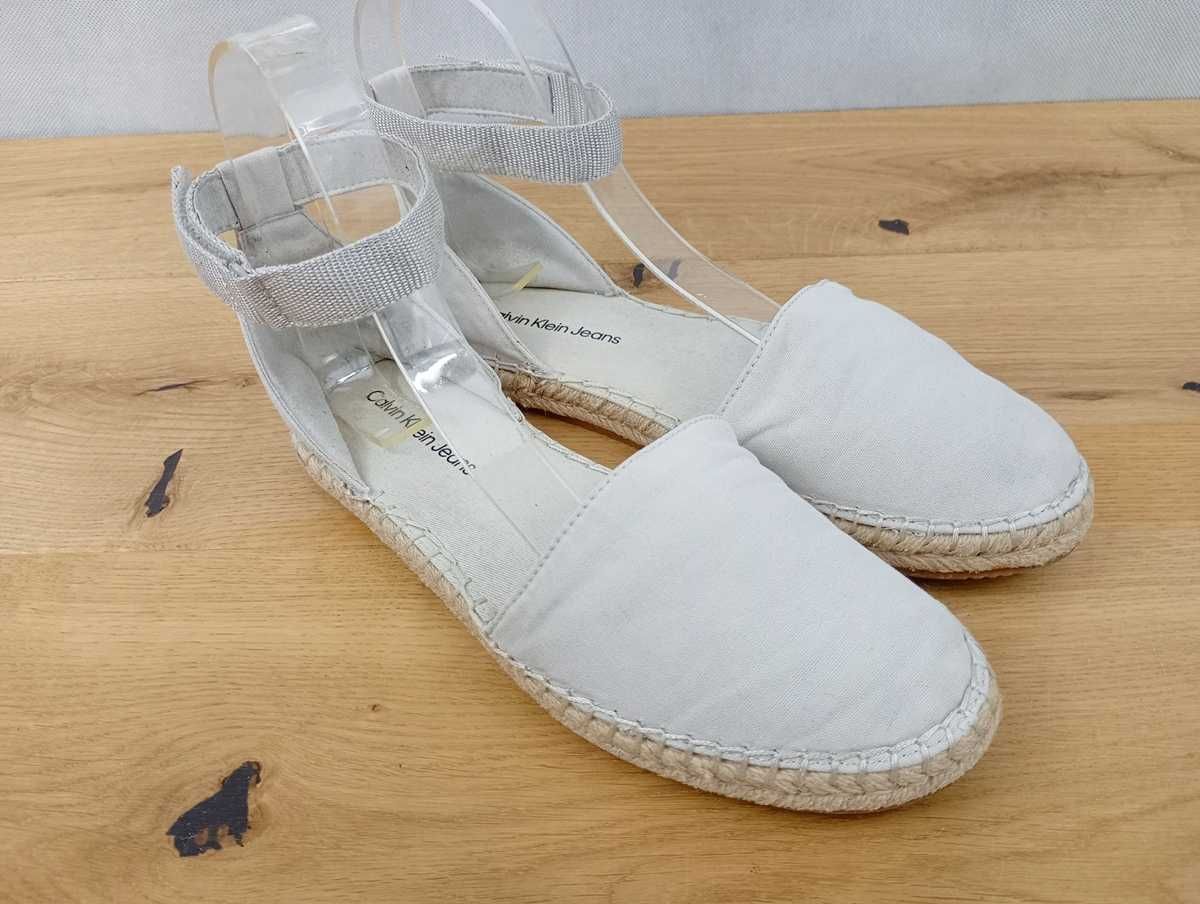 Calvin Klein Jeans, Espadryle, Ankle Espadrille, rozmiar 39