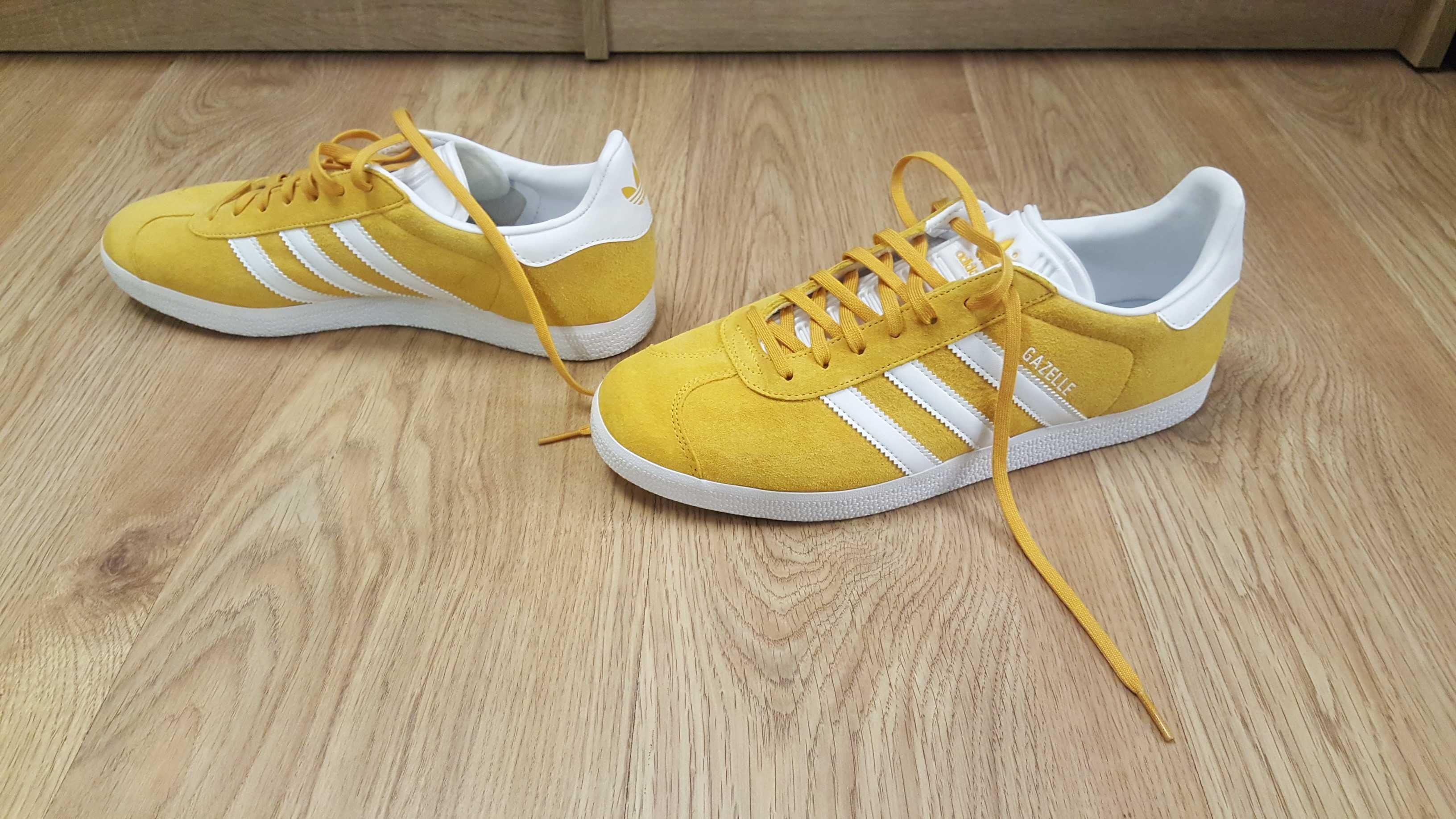 Buty Adidas Gazelle żółte 43,5 27cm wkładka