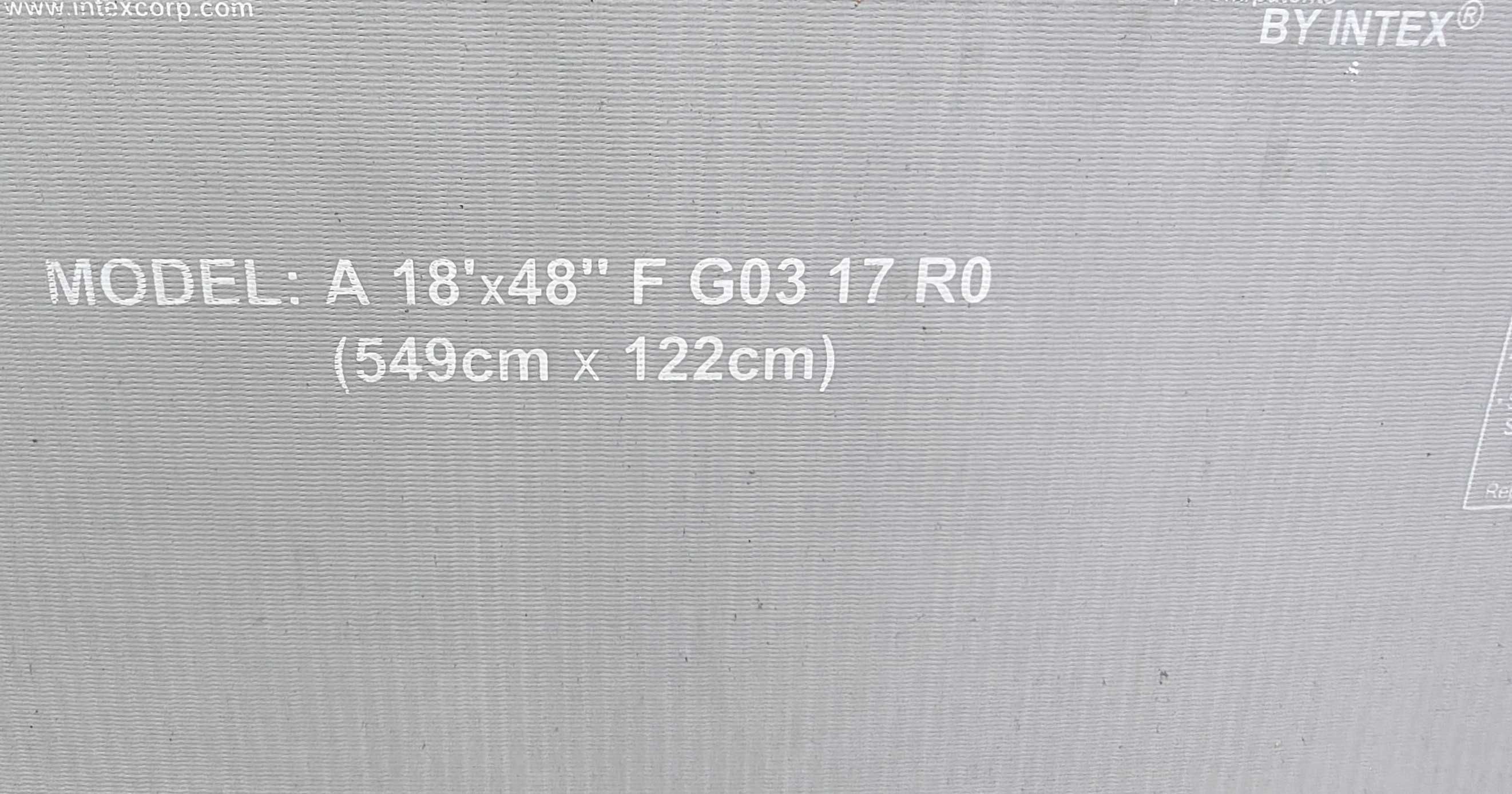 Akcesoria do basenu INTEX 549 cm x 122 cm . BASEN GRATIS ...