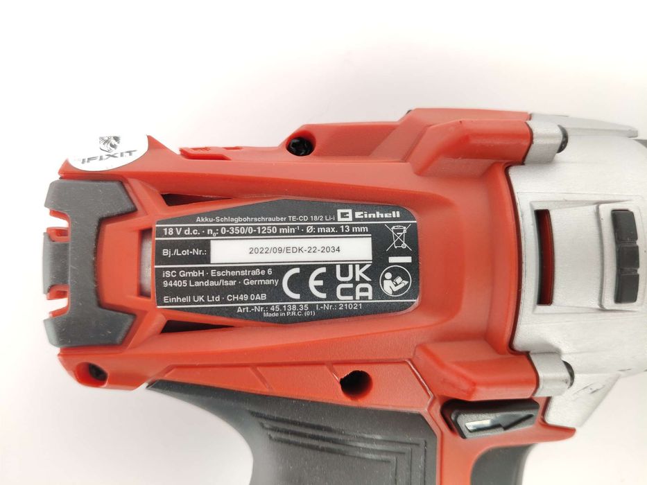 Wkrętarka Einhell TC-CD 18-2 Li  zasilanie akumulatorowe 18 V
