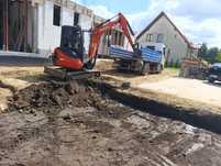 Usługi Minikoparką 2.7 t wywrotką fundamenty przyłacza