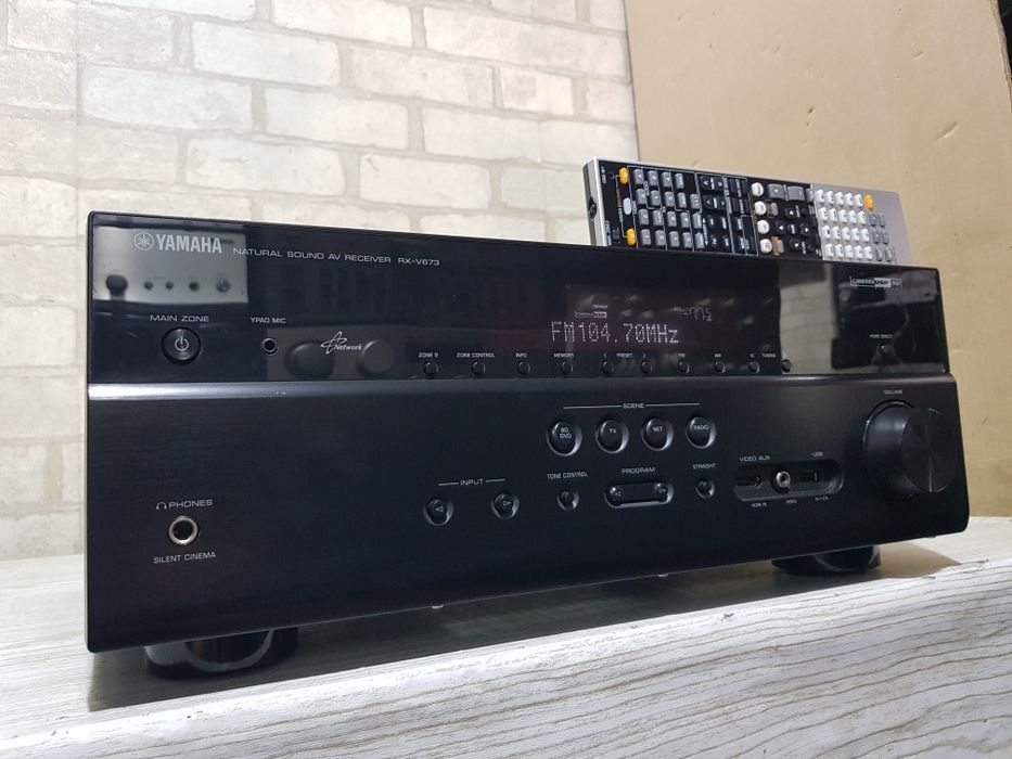 Пульт!7.1AV-ресивер Yamaha RX-V673 7х150Вт USB,4K,USB,AirPlay