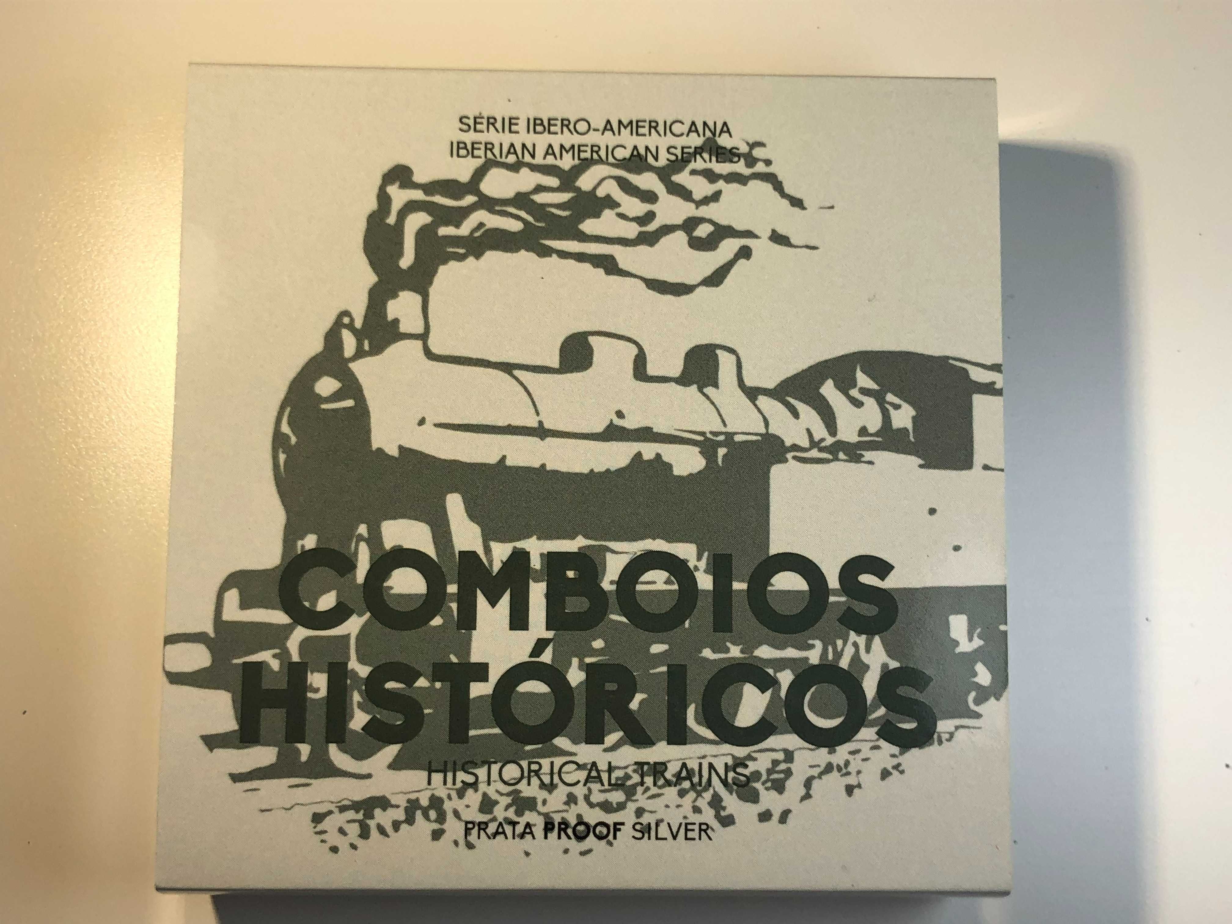 7,5 Euros 2020 Estojo Prata Proof Comboios Históricos