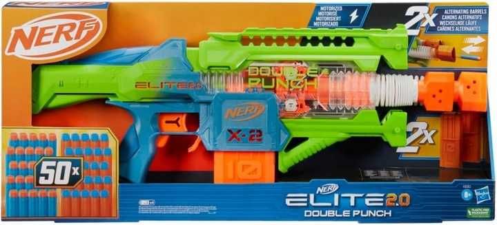 Karabin NERF Elite 2.0 Double Punch USZKODZONY BRAK STRZAŁEK