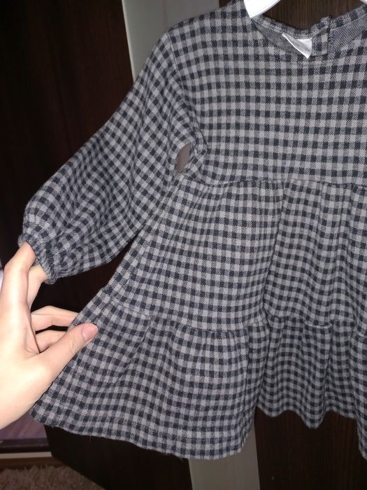 Фирменное стильное платье Zara на девочку 1,5-2 года