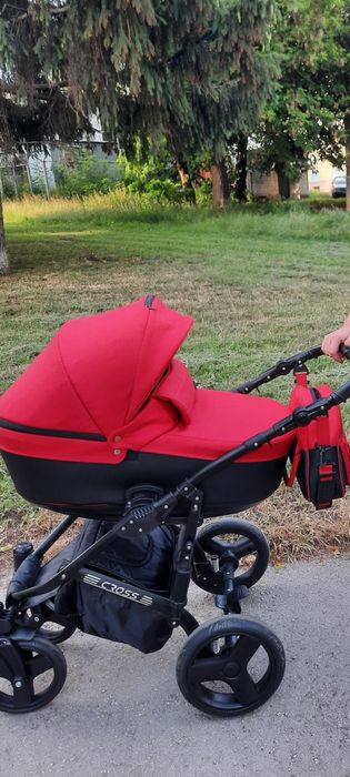 Універсальна коляска 2 в 1 червона Angelina візочок