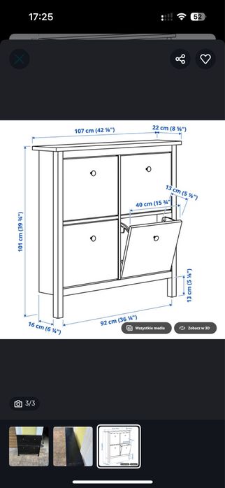 Szafka na buty Hemnes IKEA