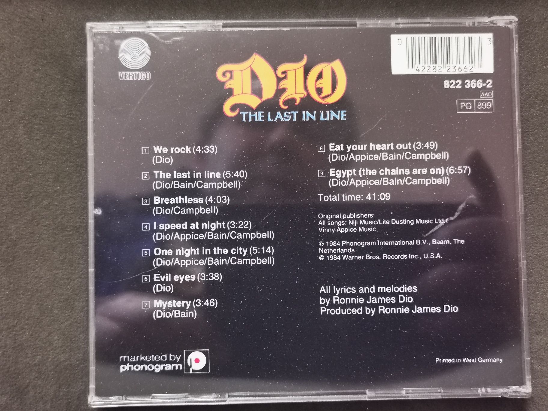 Dio - The Last in Line. 1984 Polydor.