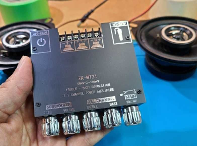 Підсилювач звуку - усилитель Zoue MT21 на 2.1 канала (сабвуфер) 200Вт