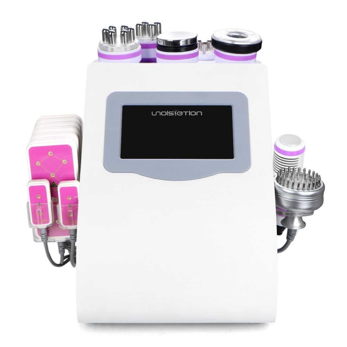 Maquina Pink 9in1 Lipo Laser + Cavitação+RF Corporal e Facial+Vácuo RF