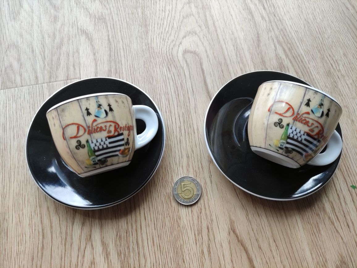 2 filiżanki na espresso delices de Bretagne enesco