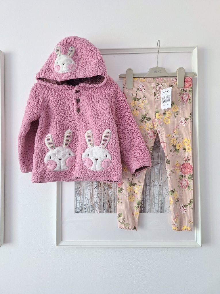 Next 104 nowe legginsy i bluza ciepla 3-4 latka