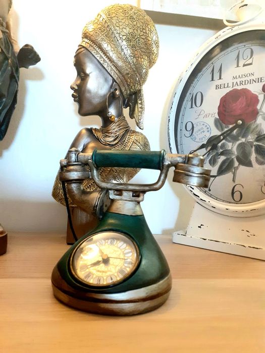 Relogio Antigo Coleção Decorativo Telefone Vintage