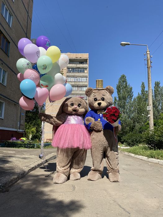 Білий ведмедик. Лабубу.Сердючка. Зайка та Тедді