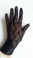Rękawiczki czarne krótkie