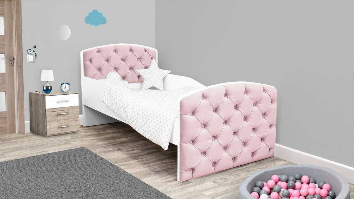 łóżko tapicerowane łóżka młodzieżowe dziecięce QUEEN 180X60 MATERAC