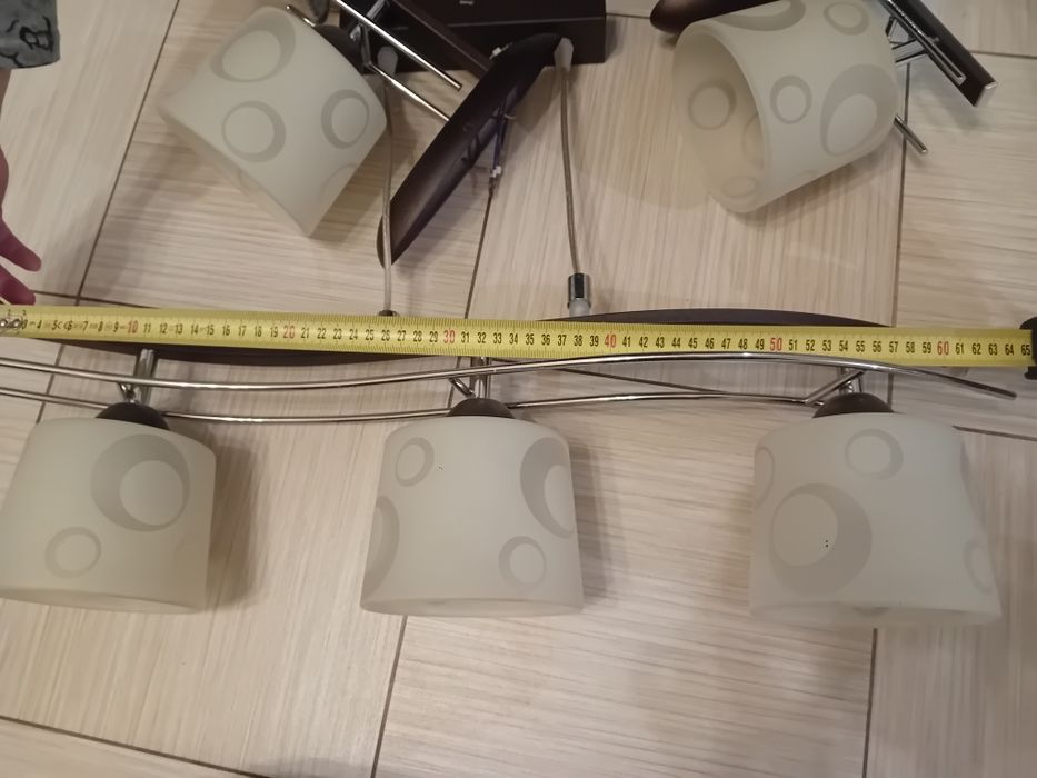 Lampa i dwa kinkiety