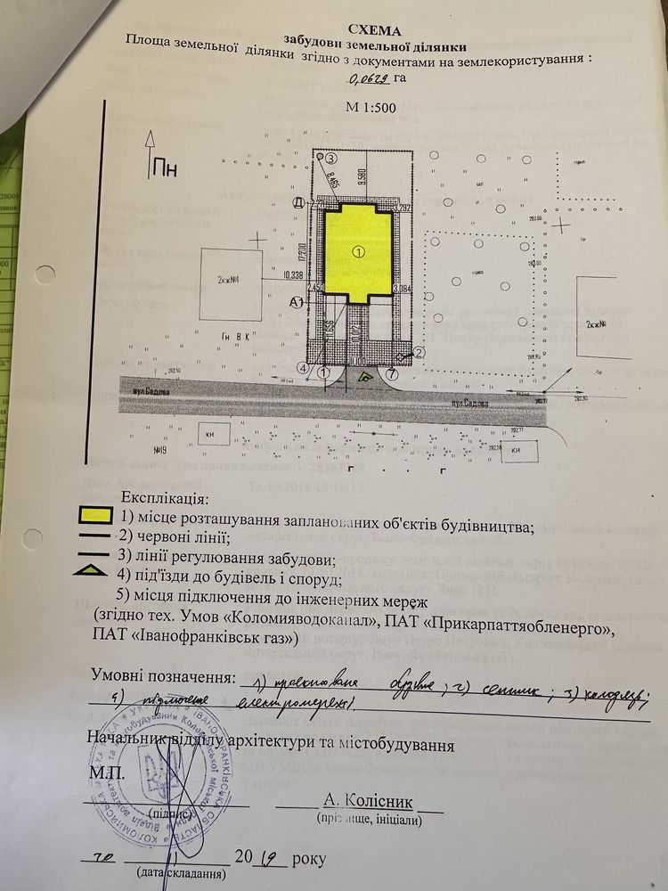 Ділянка для будівництва південна сторона.