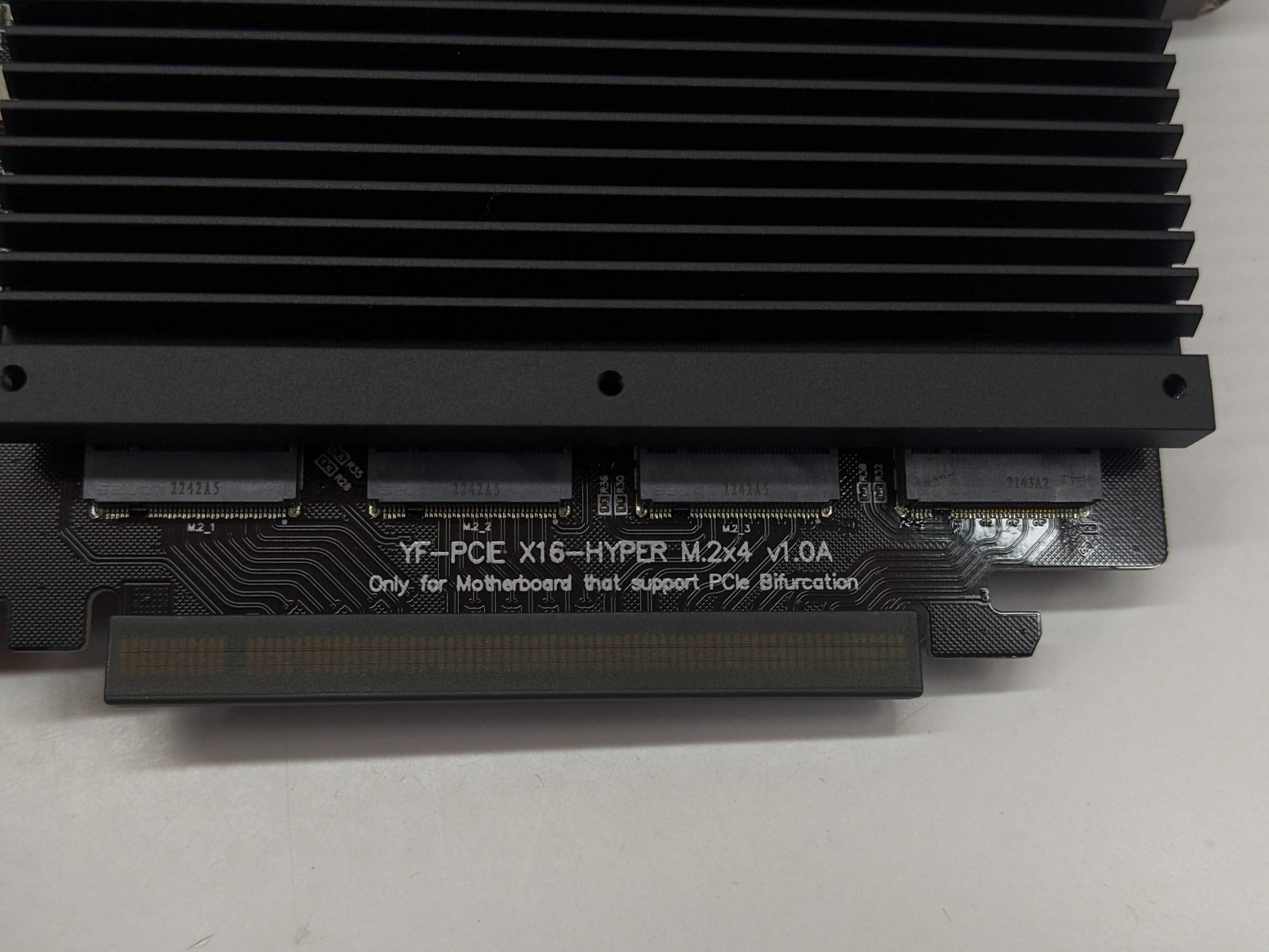 Контролер Плата розширення PCIex16 для 4х SSD M.2 NVME EZDIY-FAB US-M2